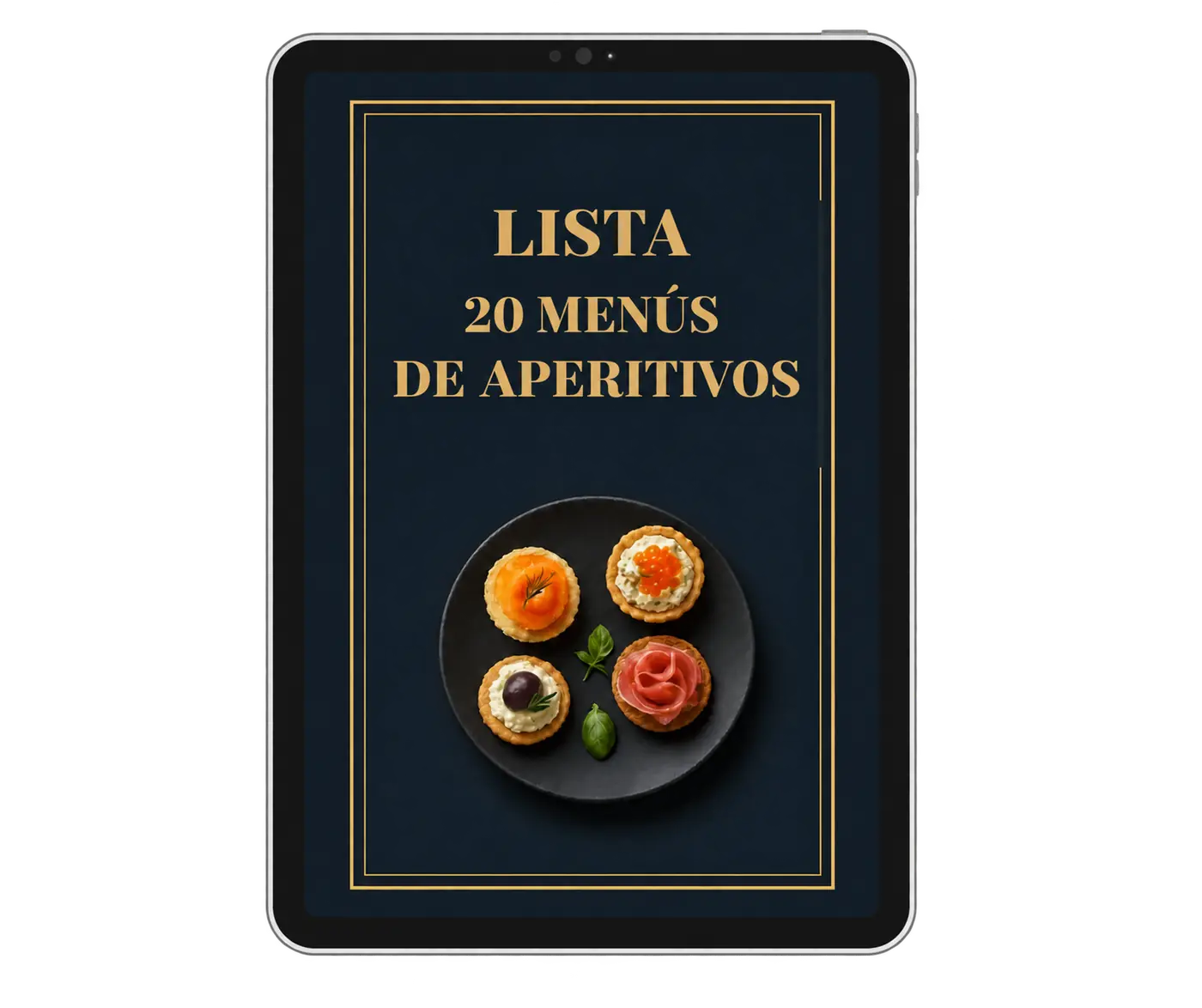 Portada de la lista con los menús premium