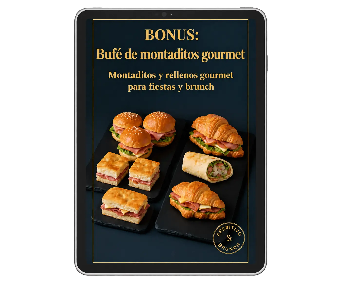 Portada de la guía del bufé de montaditos gourmet
