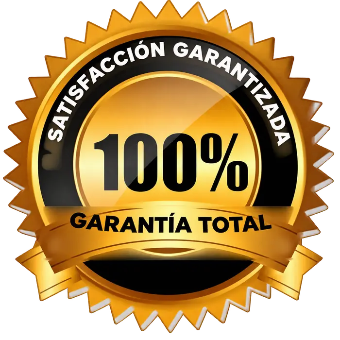 Sello de garantía de satisfacción 100 %